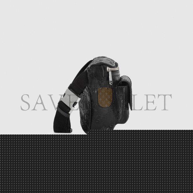 G*u*i gg embossed belt bag 645093 (28*18*8cm)