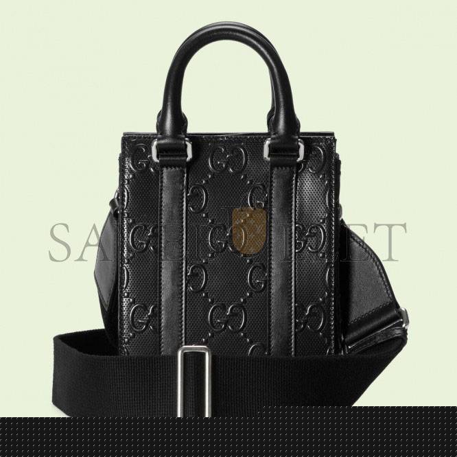 G*u*i gg embossed mini tote bag 696010 (20*16*7cm)