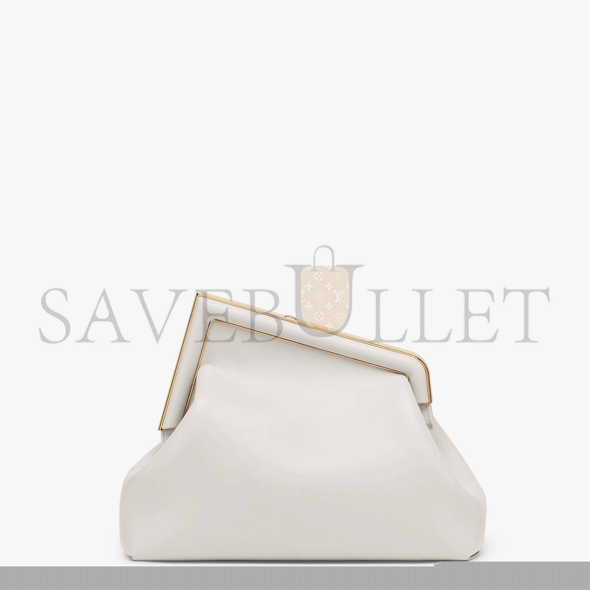 F**di first medium - light gray leather bag 8bp127abvef1c76 (32.5*23.5*15cm)