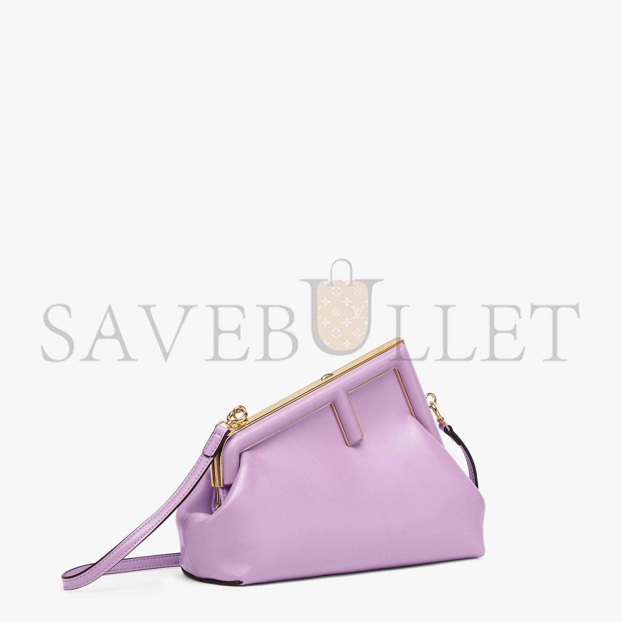 F**di first small - lilac leather bag 8bp129abvef1jco (26*18*9.5cm)