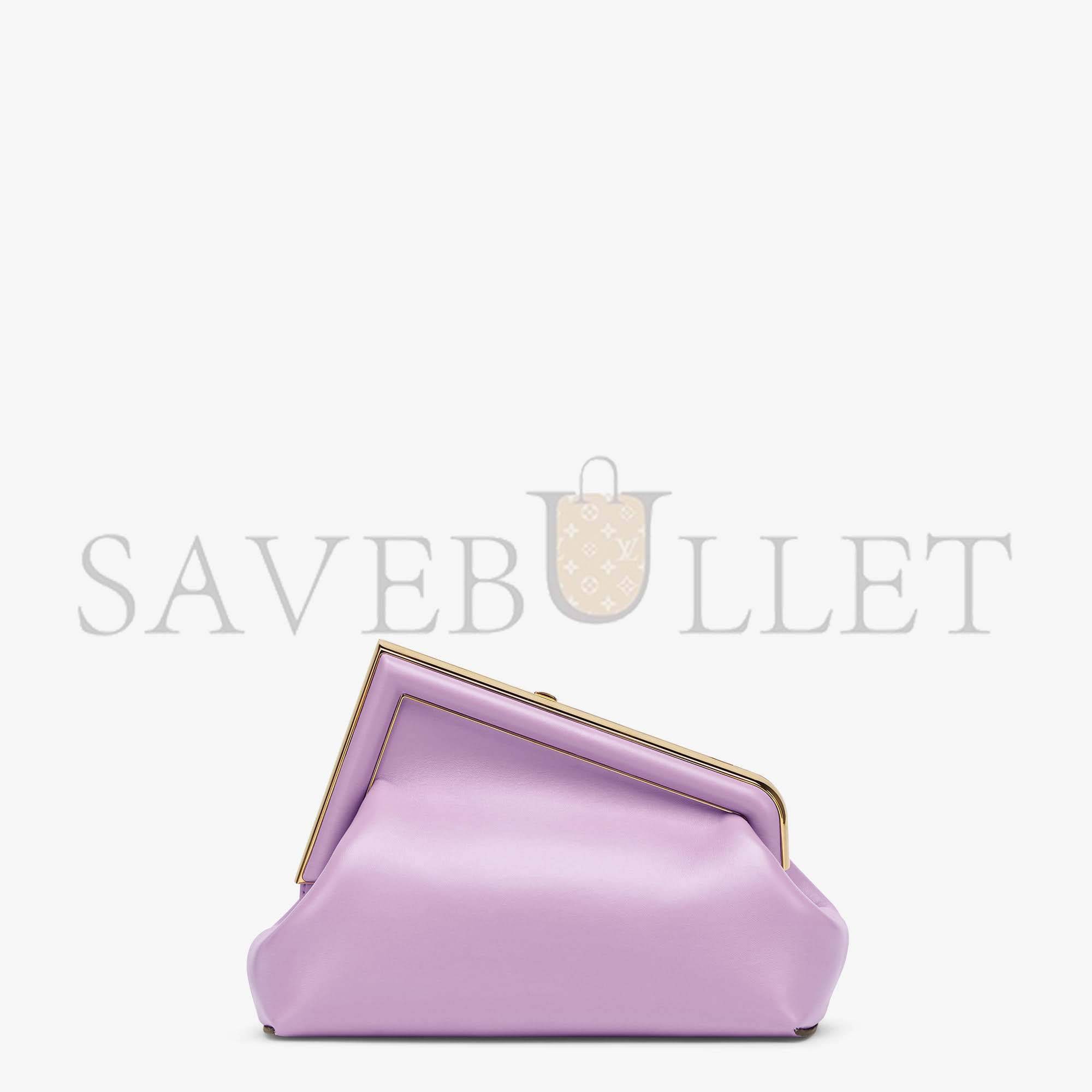 F**di first small - lilac leather bag 8bp129abvef1jco (26*18*9.5cm)