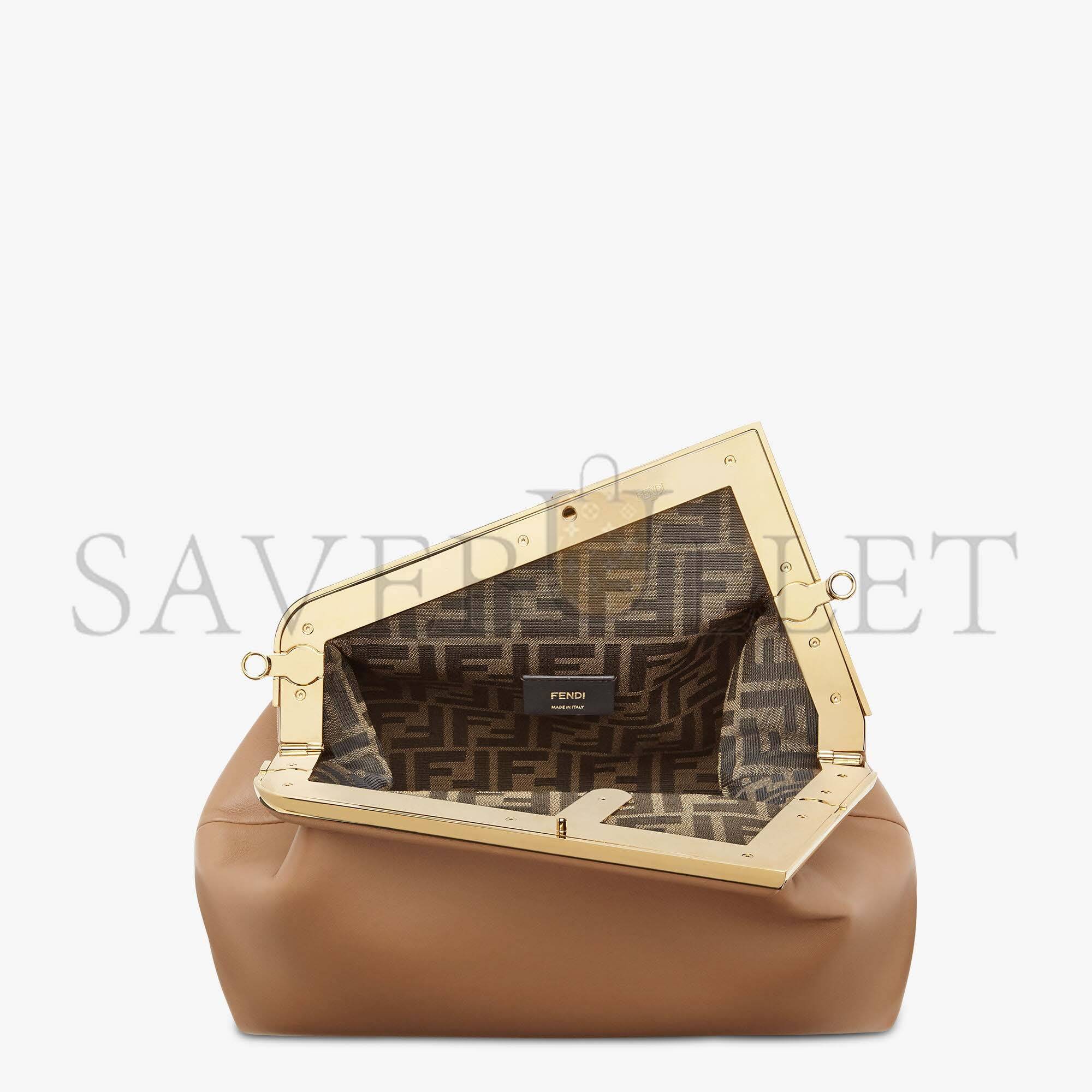 F**di first medium - beige leather bag 8bp127abvef11wp (32.5*23.5*15cm)