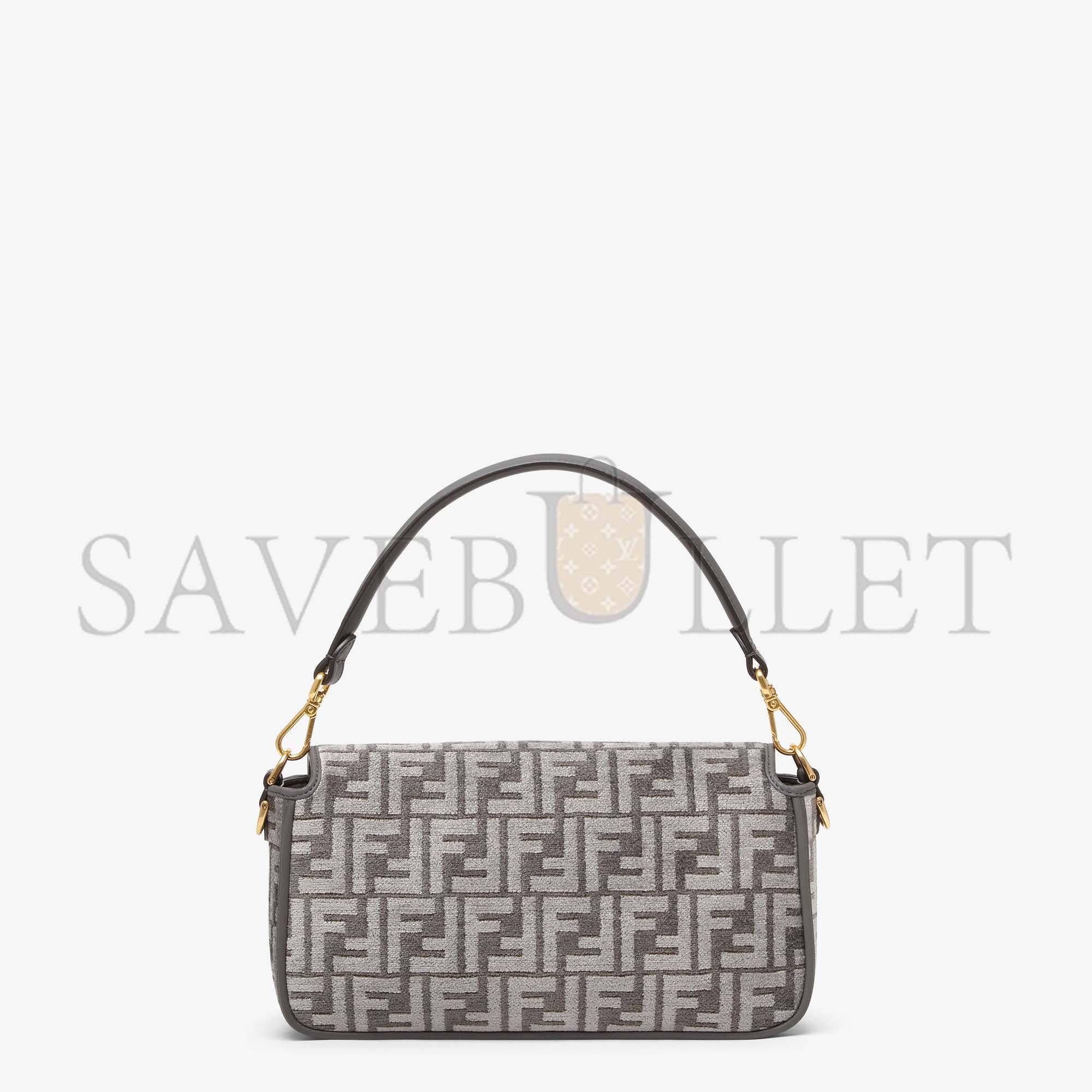 F**di baguette - dark gray ff tapestry fabric bag 8br600alunf1j41 (27*15*6cm)