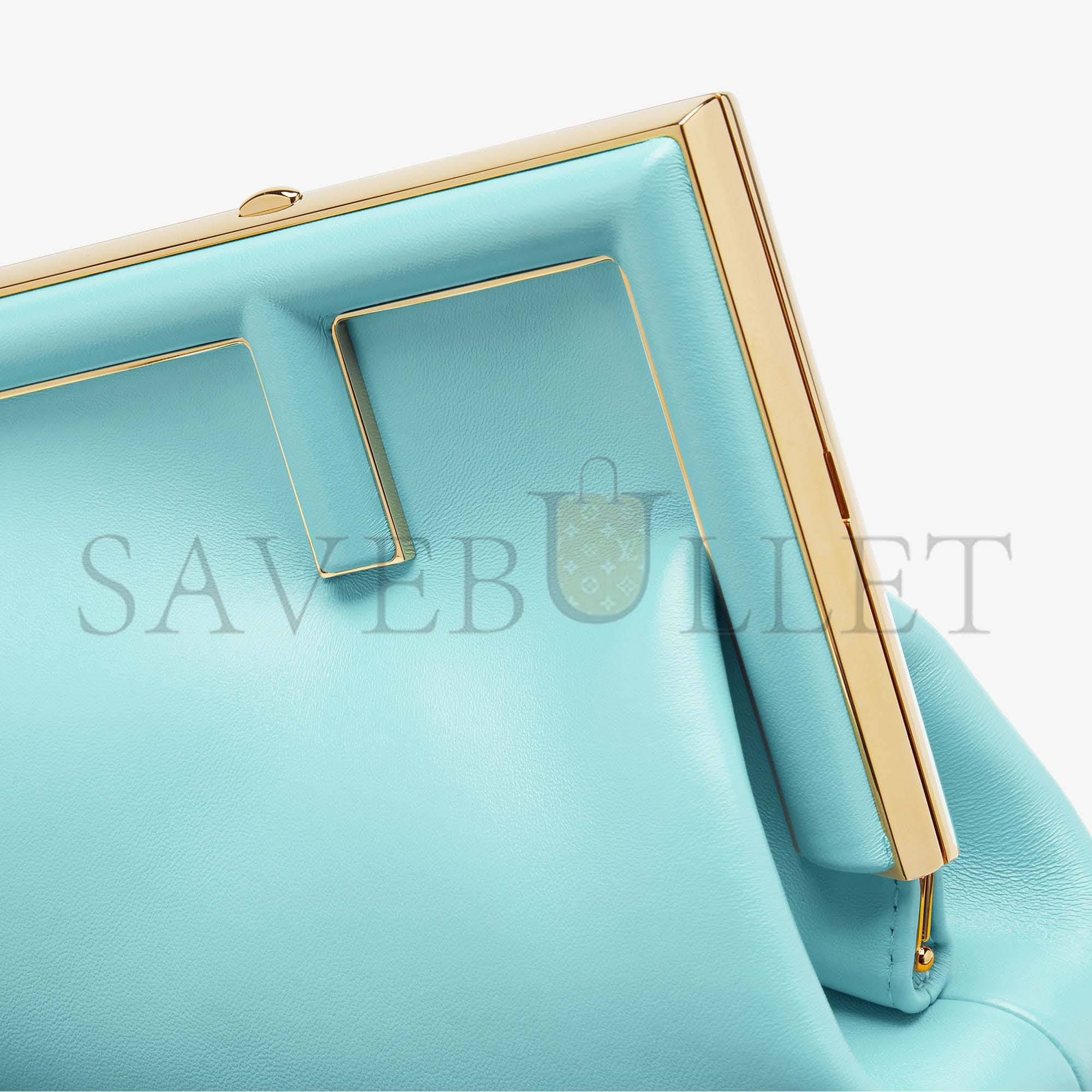 F**di first small - turquoise leather bag 8bp129abvef1jtx (26*18*9.5cm)