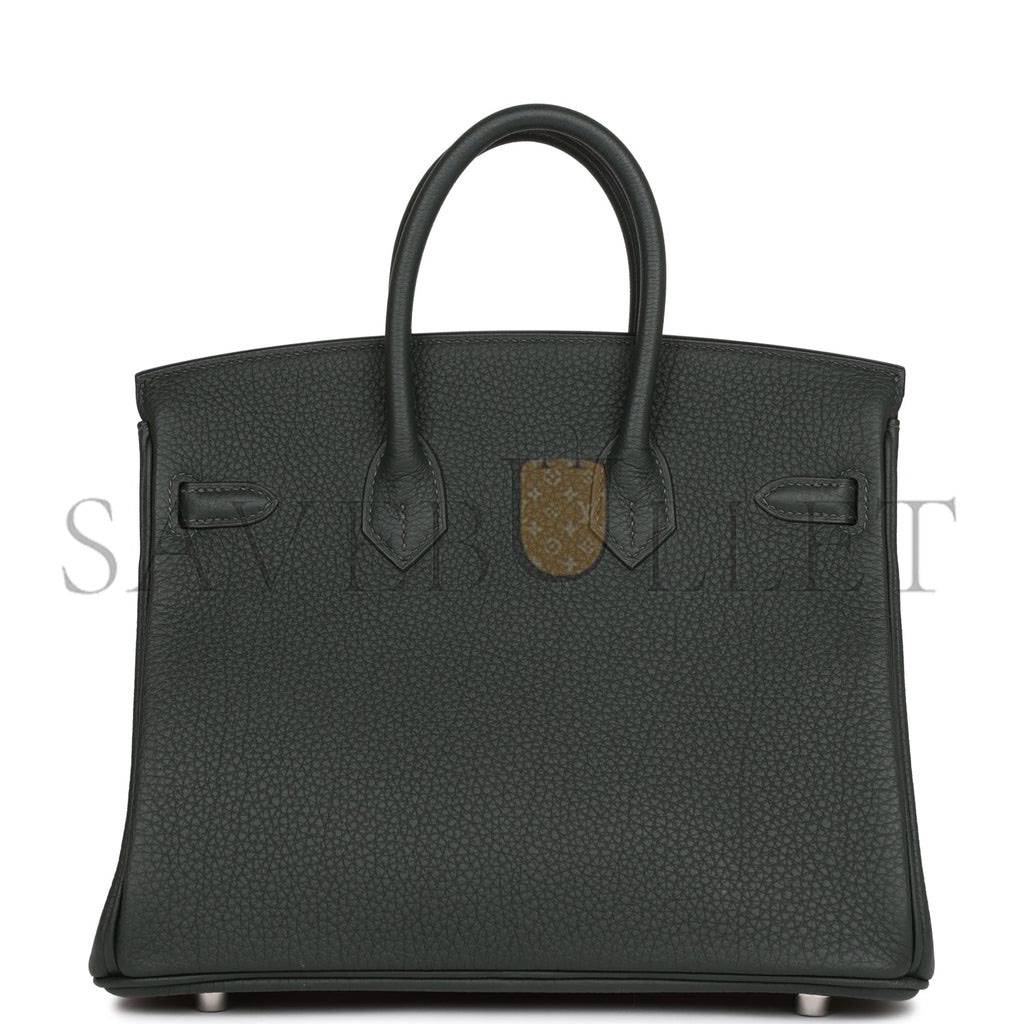 H**mes birkin 25 vert fonce togo gold hardware handmade (25cm)