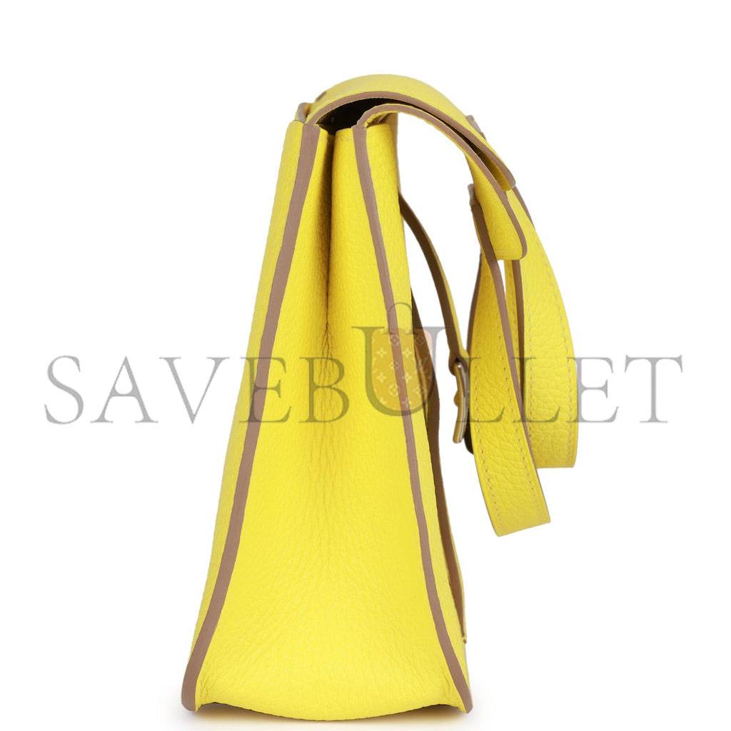 H**mes halzan 25 lime clemence palladium hardware (25cm)