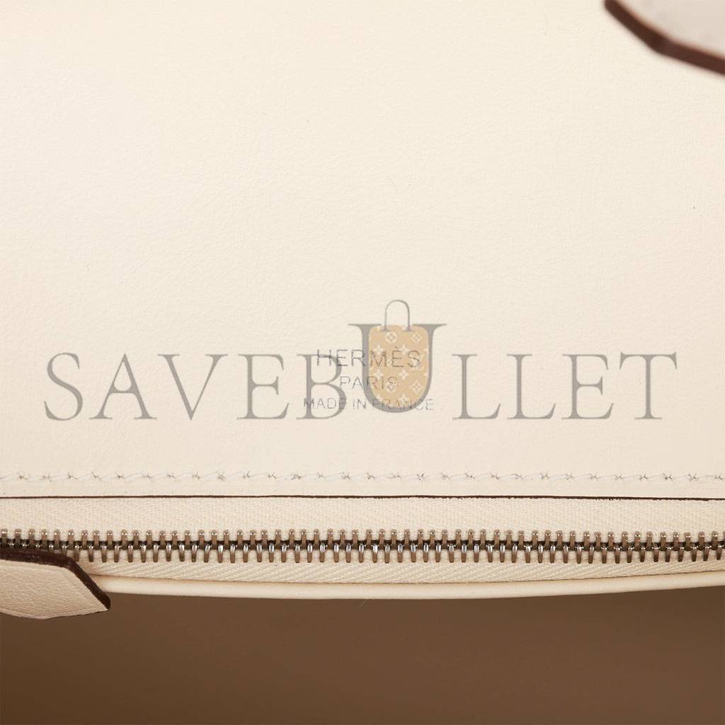 H**mes birkin 25 glycine grizzly and nata swift palladium hardware (25cm)