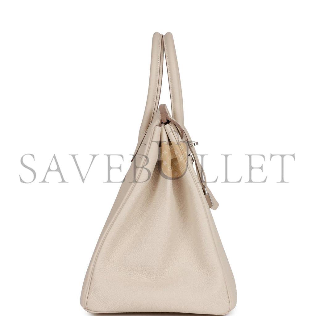 H**mes birkin 35 craie togo palladium hardware 39878406209630 (35cm)