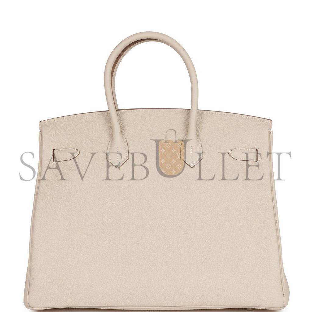 H**mes birkin 35 craie togo palladium hardware 39878406209630 (35cm)