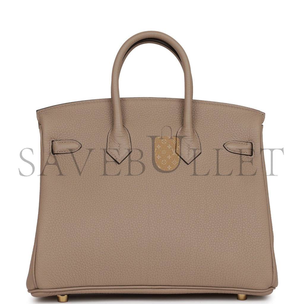 H**mes birkin 25 gris tourterelle togo gold hardware handmade (25cm)