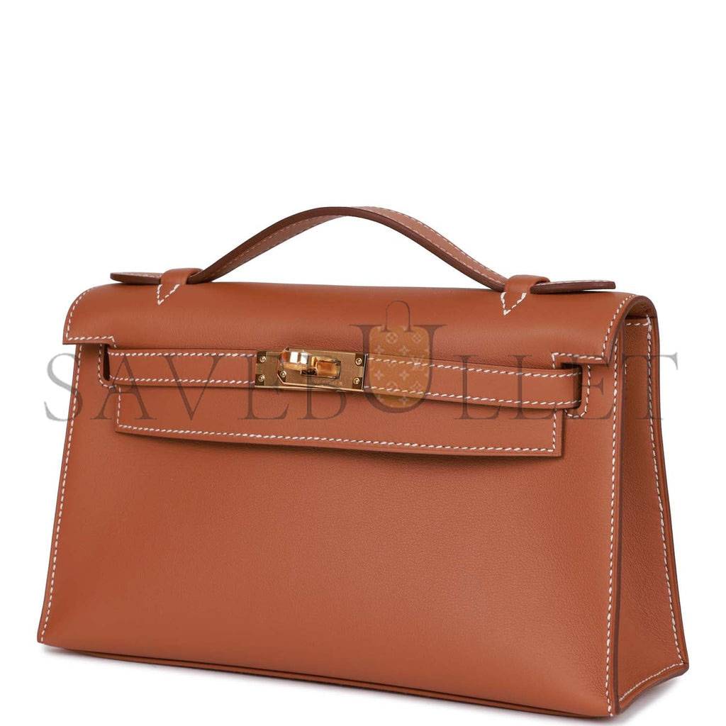 H**mes kelly pochette chai swift palladium hardware (22*12*13cm)