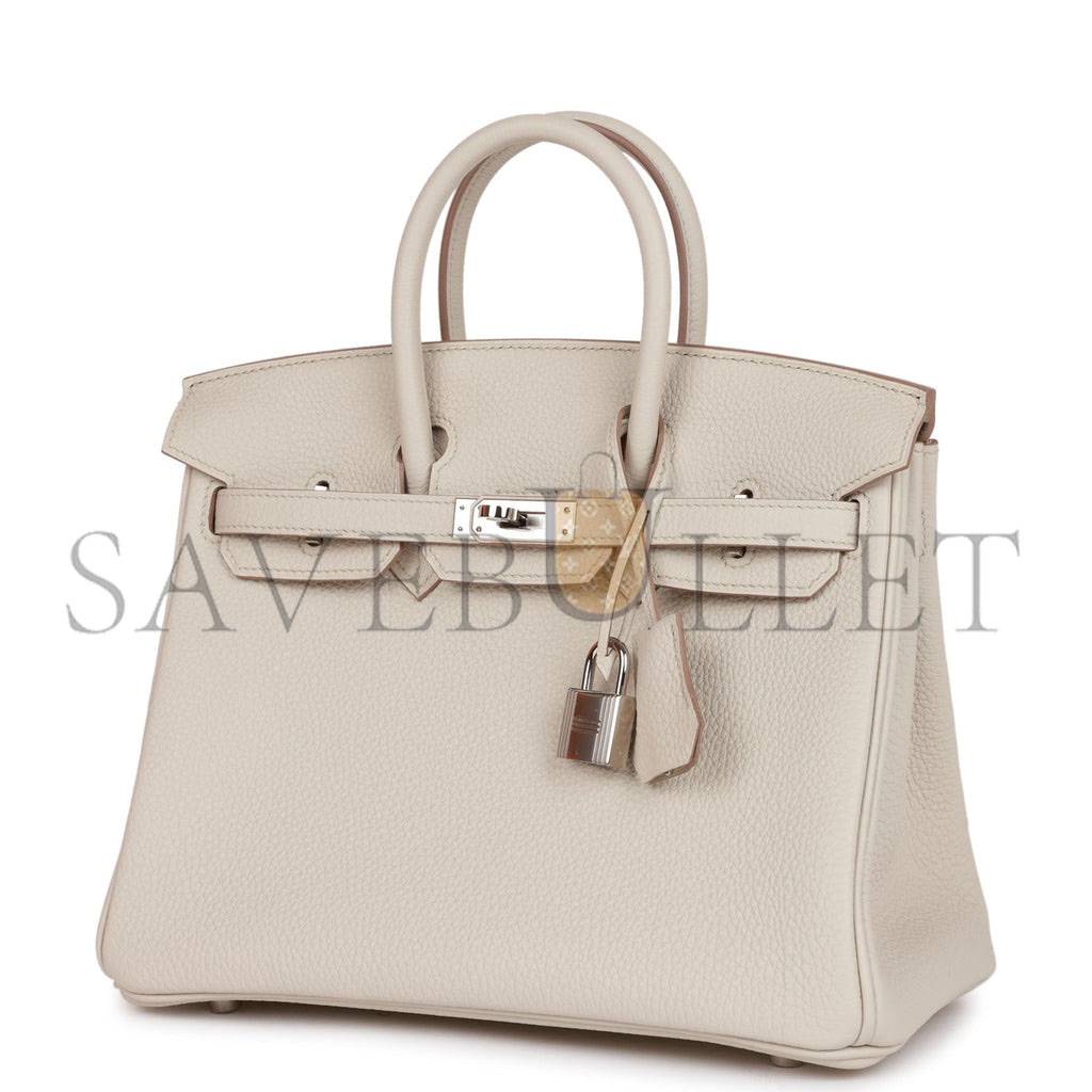 H**mes birkin 25 beton togo palladium hardware handmade (25*19*12cm)