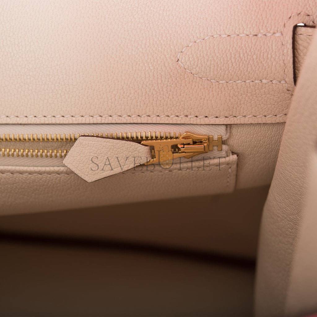 H**mes special order (hss) birkin 30 craie and rose azalee epsom brushed gold hardware ( 30cm*22*16cm)