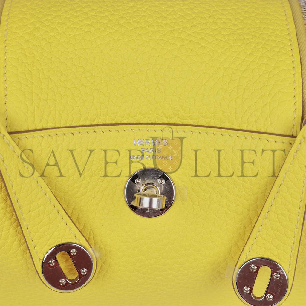 H**mes mini lindy lime clemence palladium hardware (19*12.5*9)