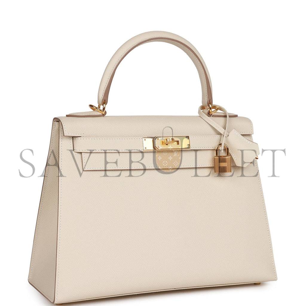 H**mes craie epsom sellier kelly 28cm gold hardware (28*21*12cm)