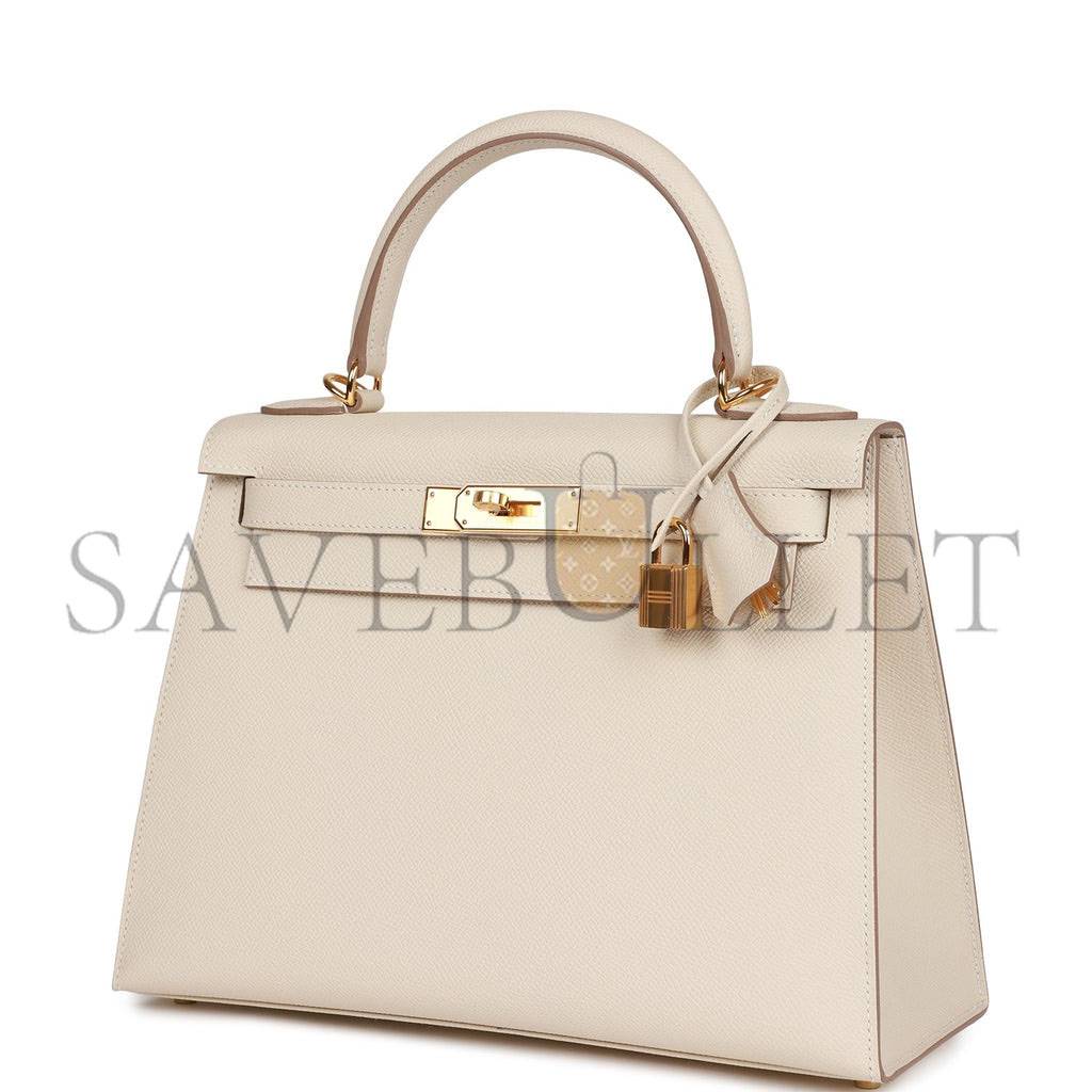 H**mes craie epsom sellier kelly 28cm gold hardware (28*21*12cm)