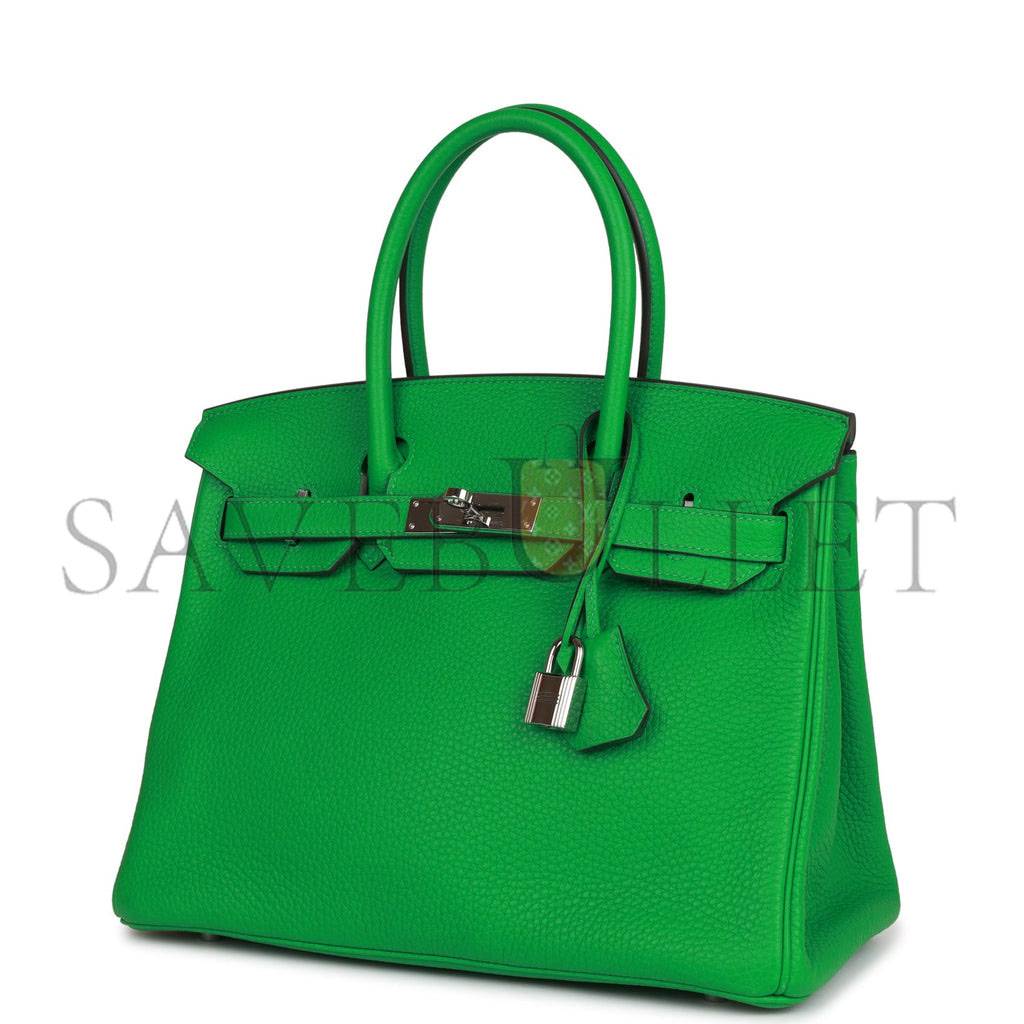 H**mes birkin 30 bambou clemence palladium hardware (30cm)