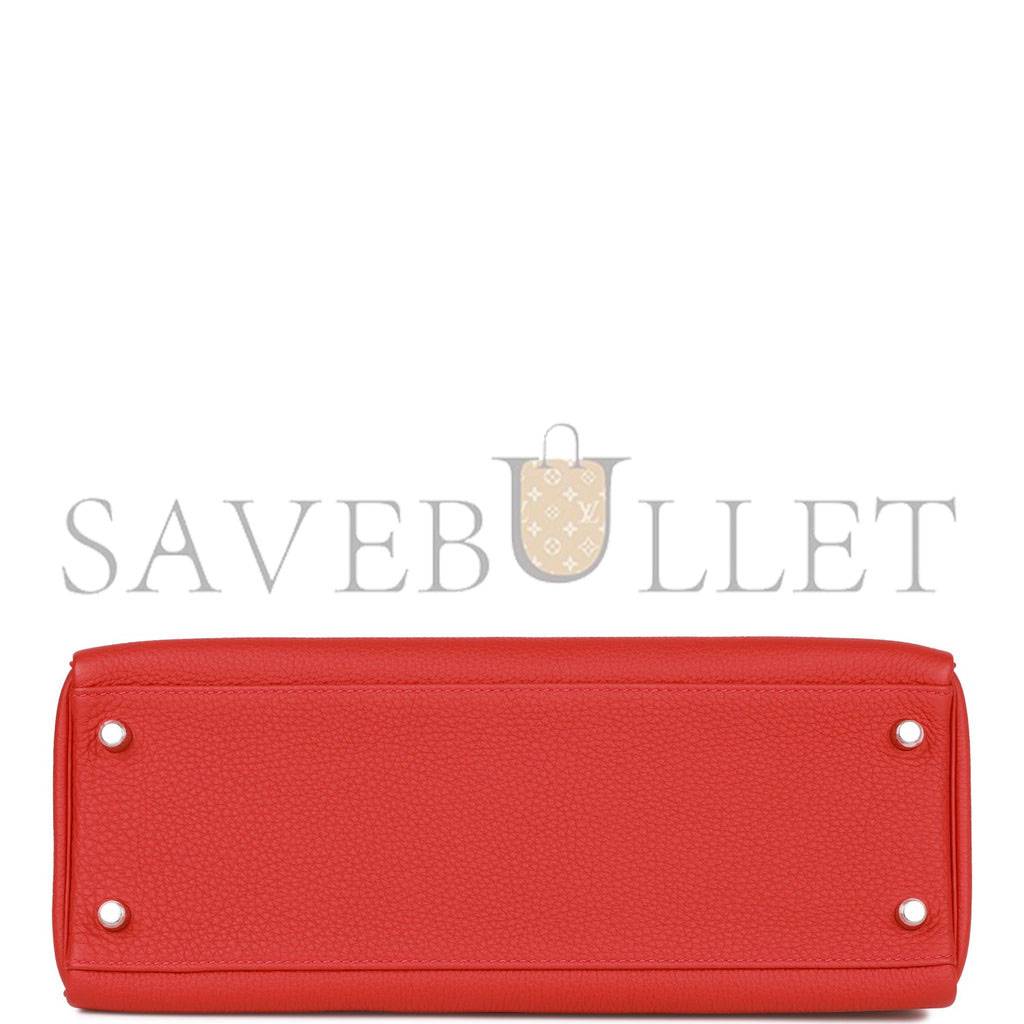 H**mes kelly retourne 32 geranium togo palladium hardware (32*23*10.5cm)