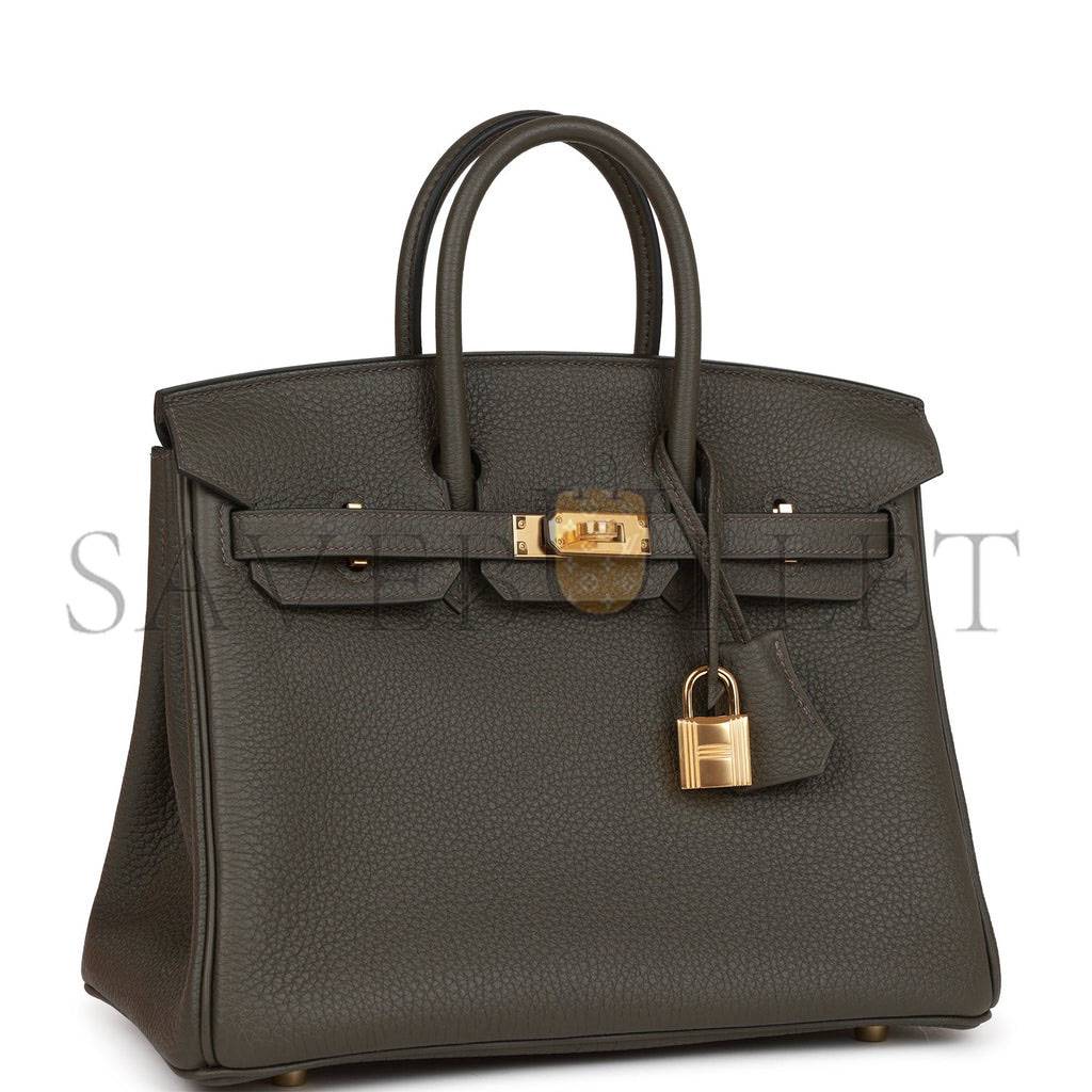 H**mes master birkin 25 vert de gris togo gold hardware handmade (25cm)