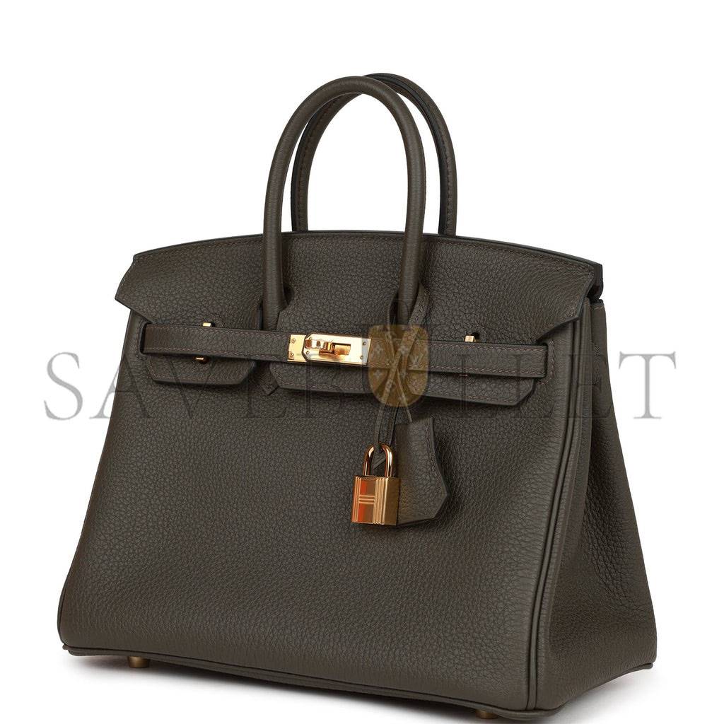 H**mes master birkin 25 vert de gris togo gold hardware handmade (25cm)