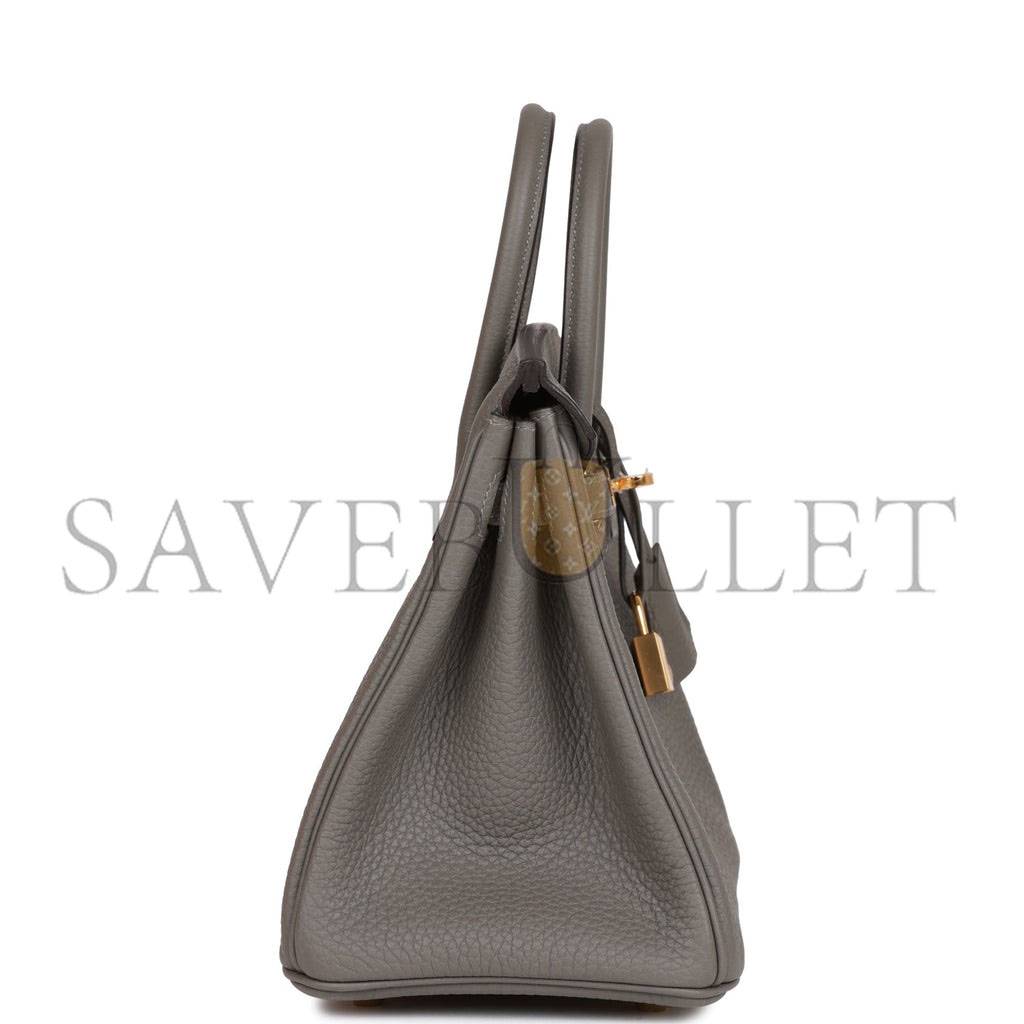 H**mes birkin 25 gris meyer togo gold hardware handmade (25cm)