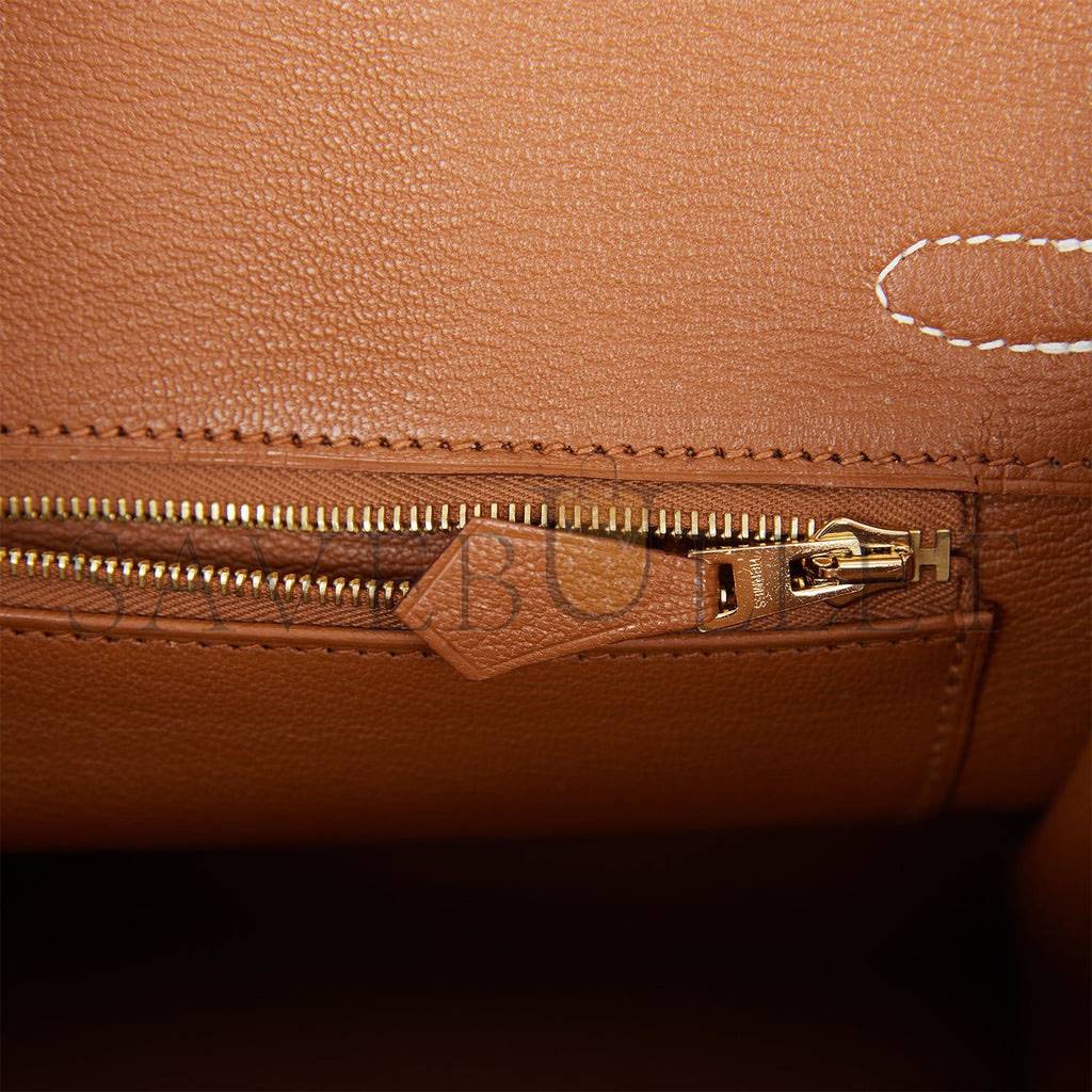 H**mes special order (hss) birkin 25 craie and gold togo brushed gold hardware handmade (25cm)