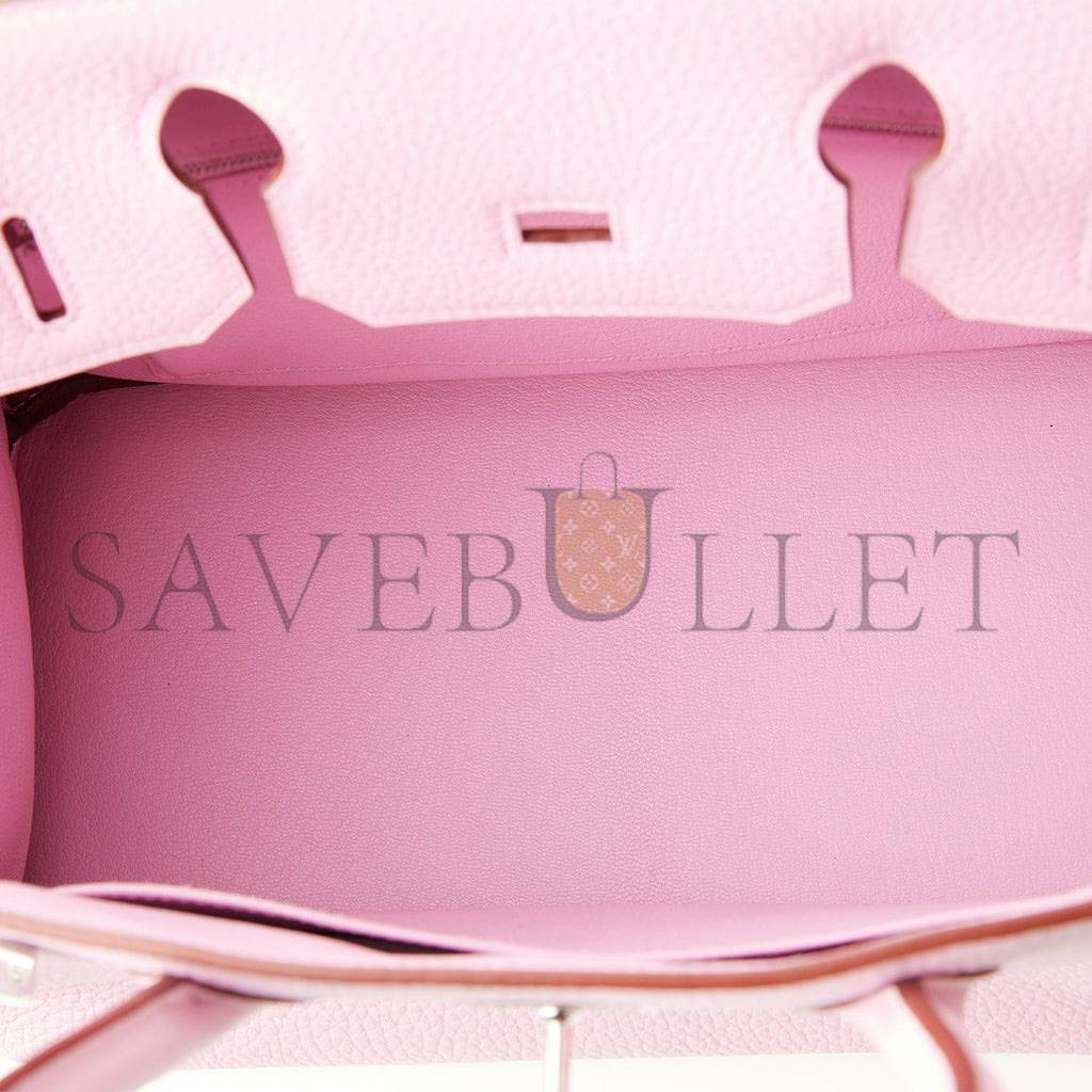 H**mes birkin 30 mauve sylvestre clemence palladium hardware (30cm)