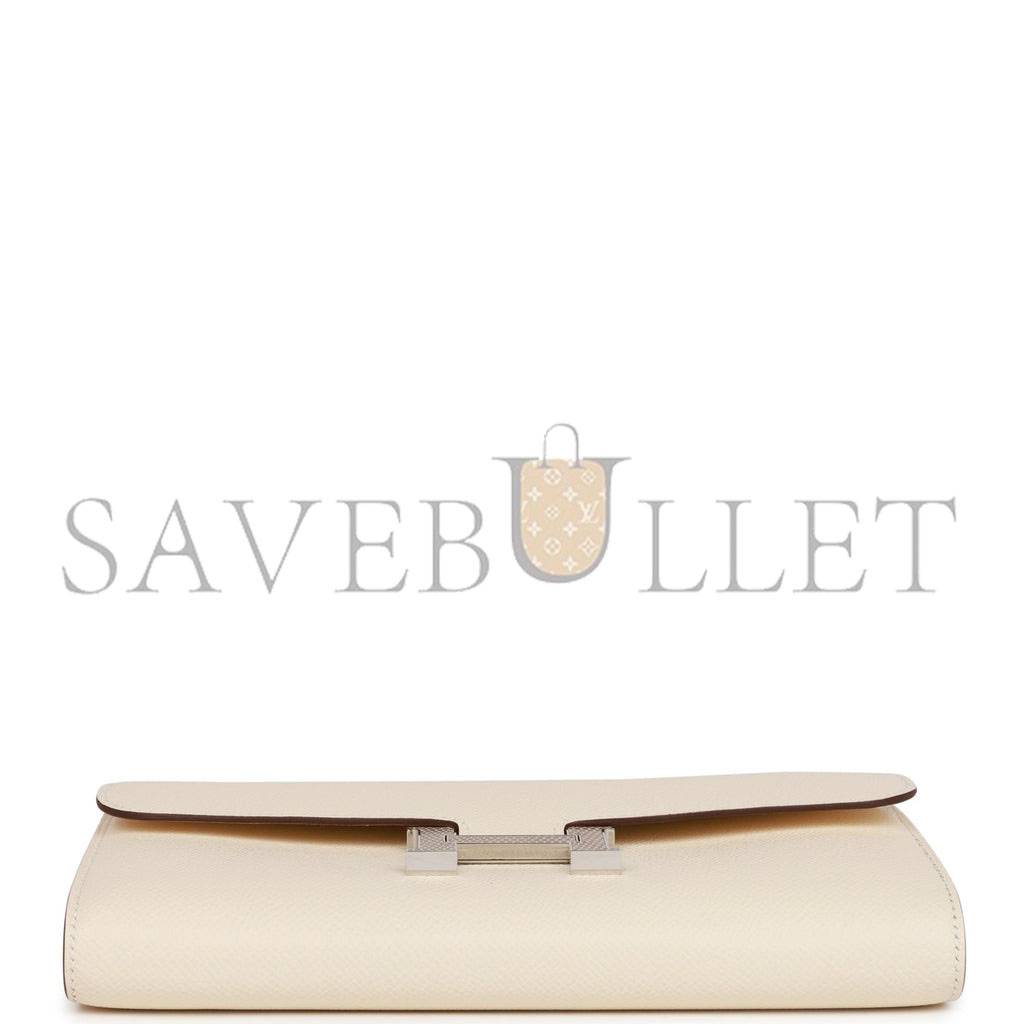 H**mes constance wallet to go nata epsom and lizard palladium hardware (22*11cm)