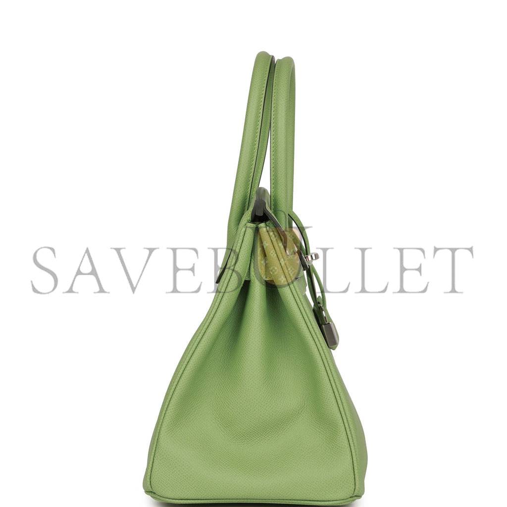 H**mes birkin 30 vert criquet epsom palladium hardware (30cm)