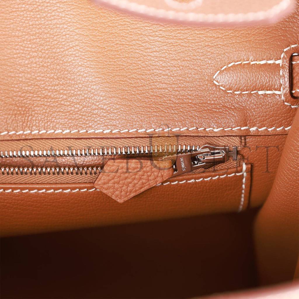 H**mes birkin 25 gold togo palladium hardware handmade (25cm)