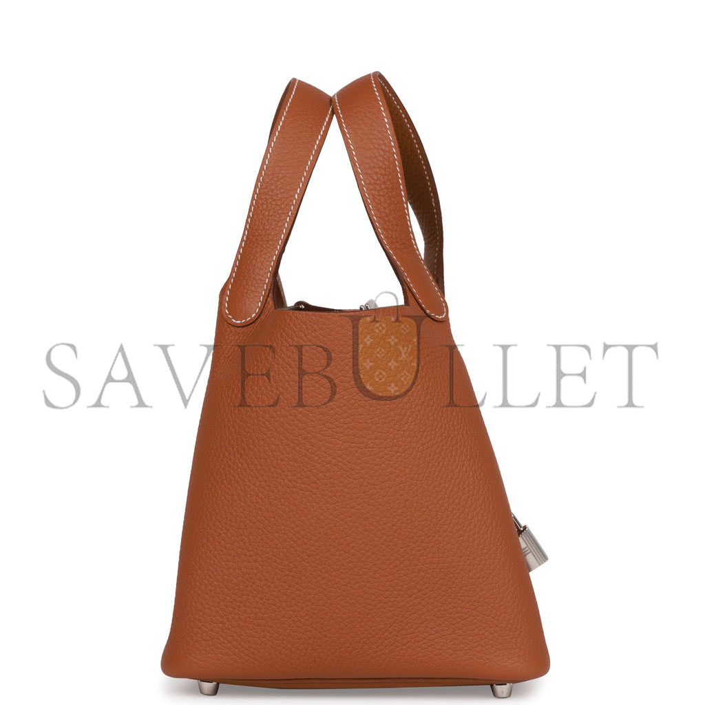 H**mes picotin lock 18 gold clemence palladium hardware (18*13*18cm)