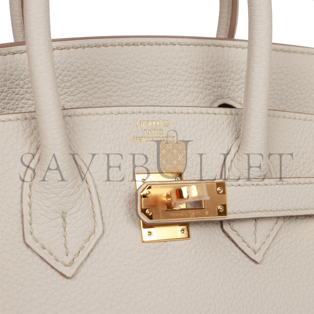 H**mes birkin 25 beton togo gold hardware handmade(25*19*12cm)
