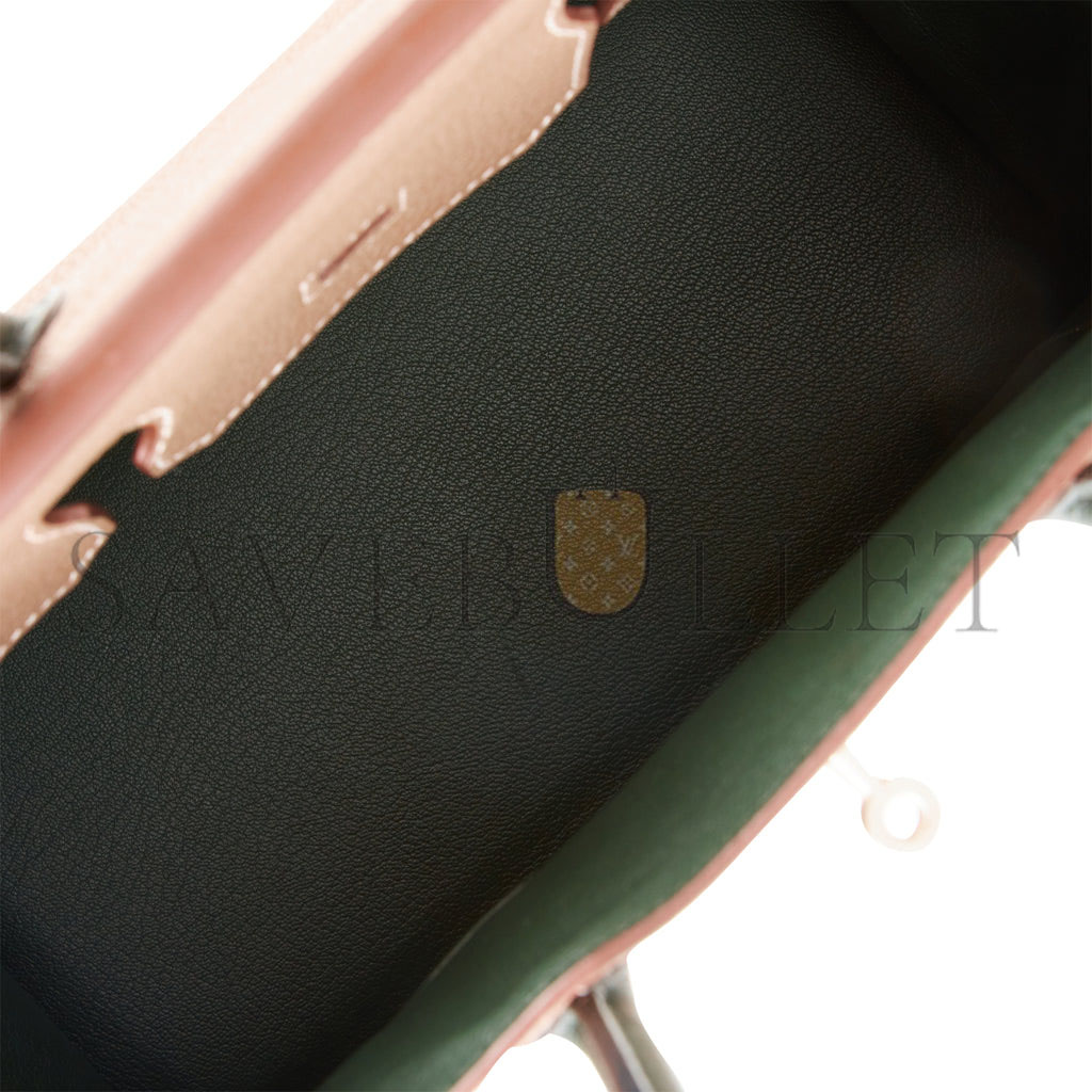 H**mes special order (hss) birkin 30 etoupe and vert fonce togo brushed palladium hardware ( 30cm*22*16cm)