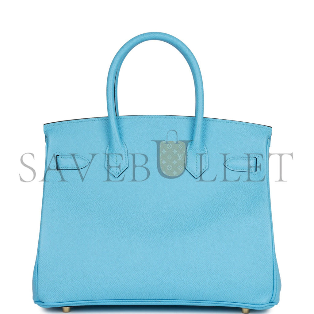 H**mes birkin 30 celeste epsom gold hardware (30cm)