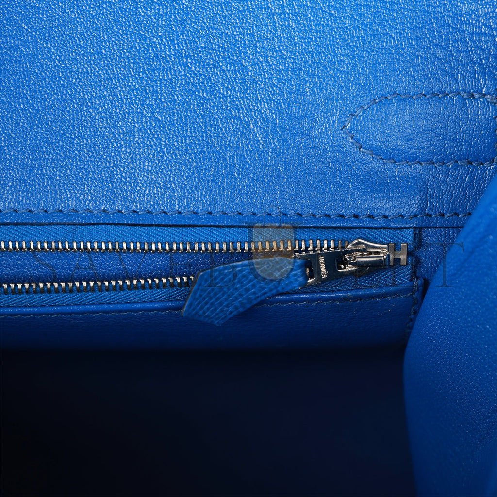 H**mes birkin sellier 30 bleu france epsom palladium hardware 39822089420894 (30cm)