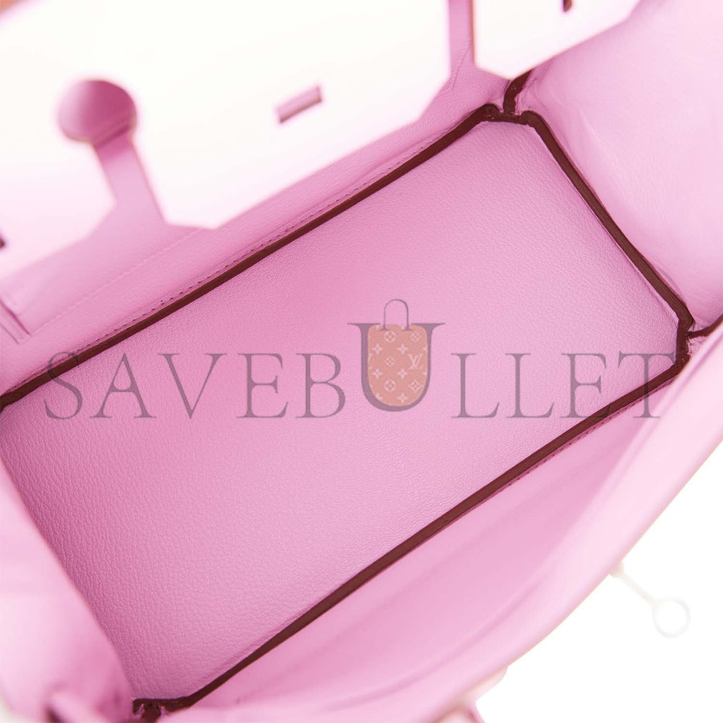 H**mes birkin 30 mauve sylvestre epsom palladium hardware (30cm)