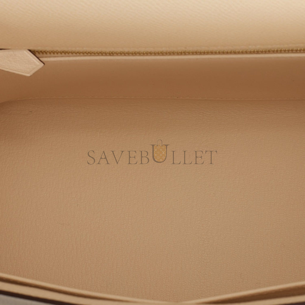 H**mes special order (hss) kelly sellier 28 nata and craie epsom gold hardware (28*22*10cm)