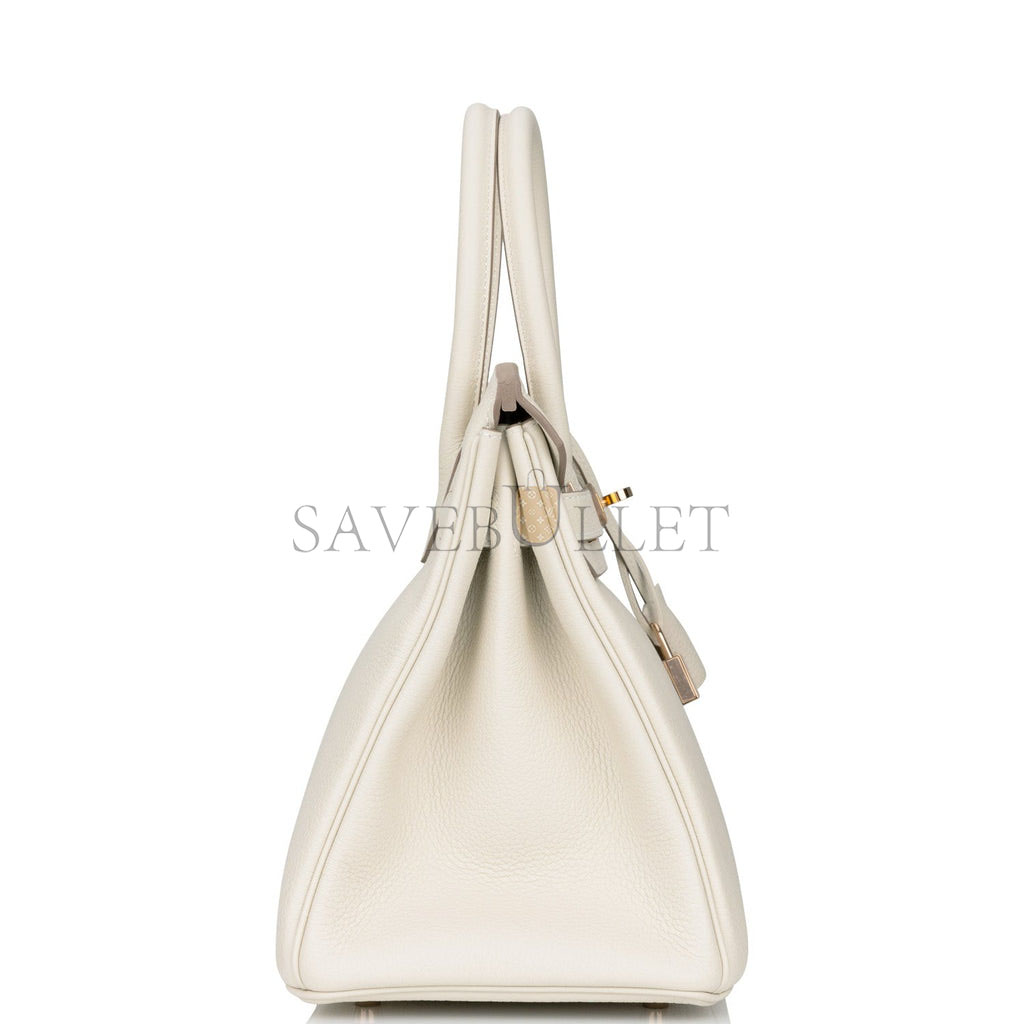 H**mes birkin 30 craie togo rose gold hardware (30cm)