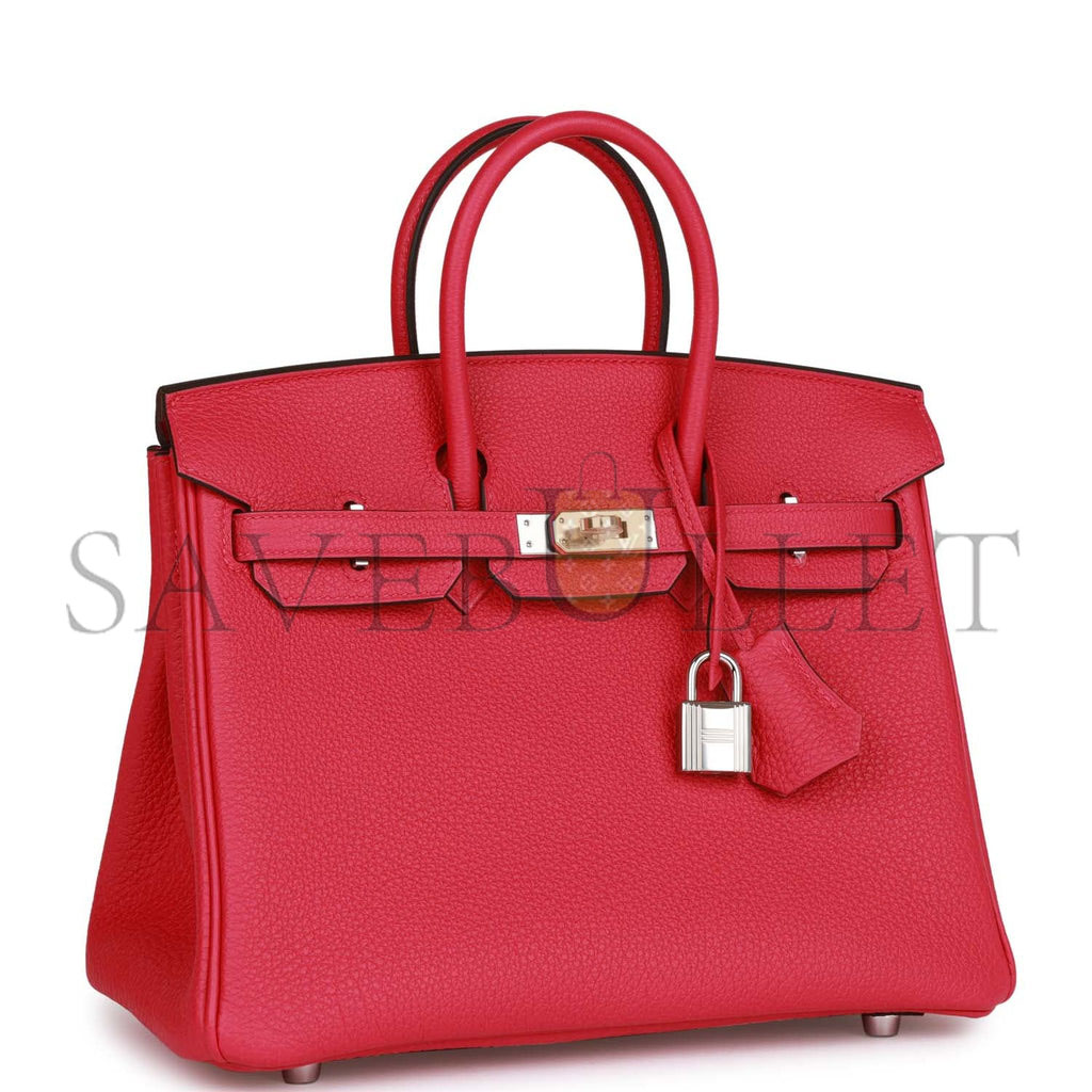 H**mes birkin 25 rose mexico togo palladium hardware (25cm)