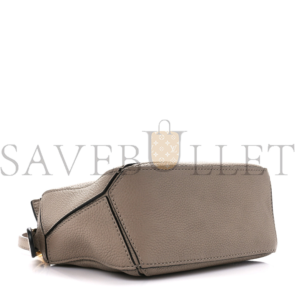 l*ew* calfskin mini puzzle bag sand mink (18*12.5*8cm)