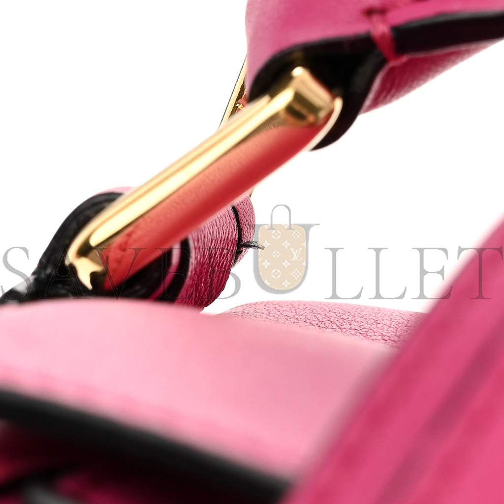 l*ew* calfskin medium puzzle bag fuchsia (29*18*12cm)