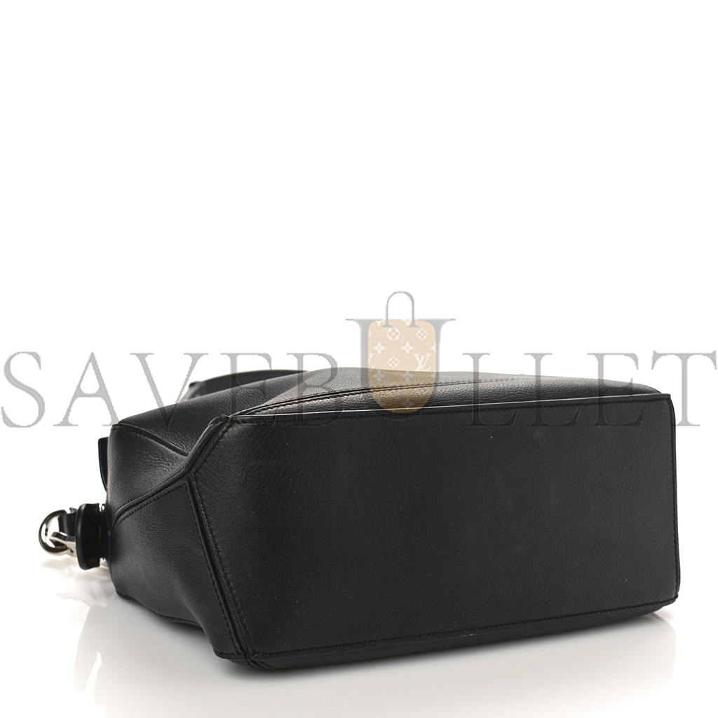 l*ew* calfskin small puzzle bag black (24*16.5*10.5cm)