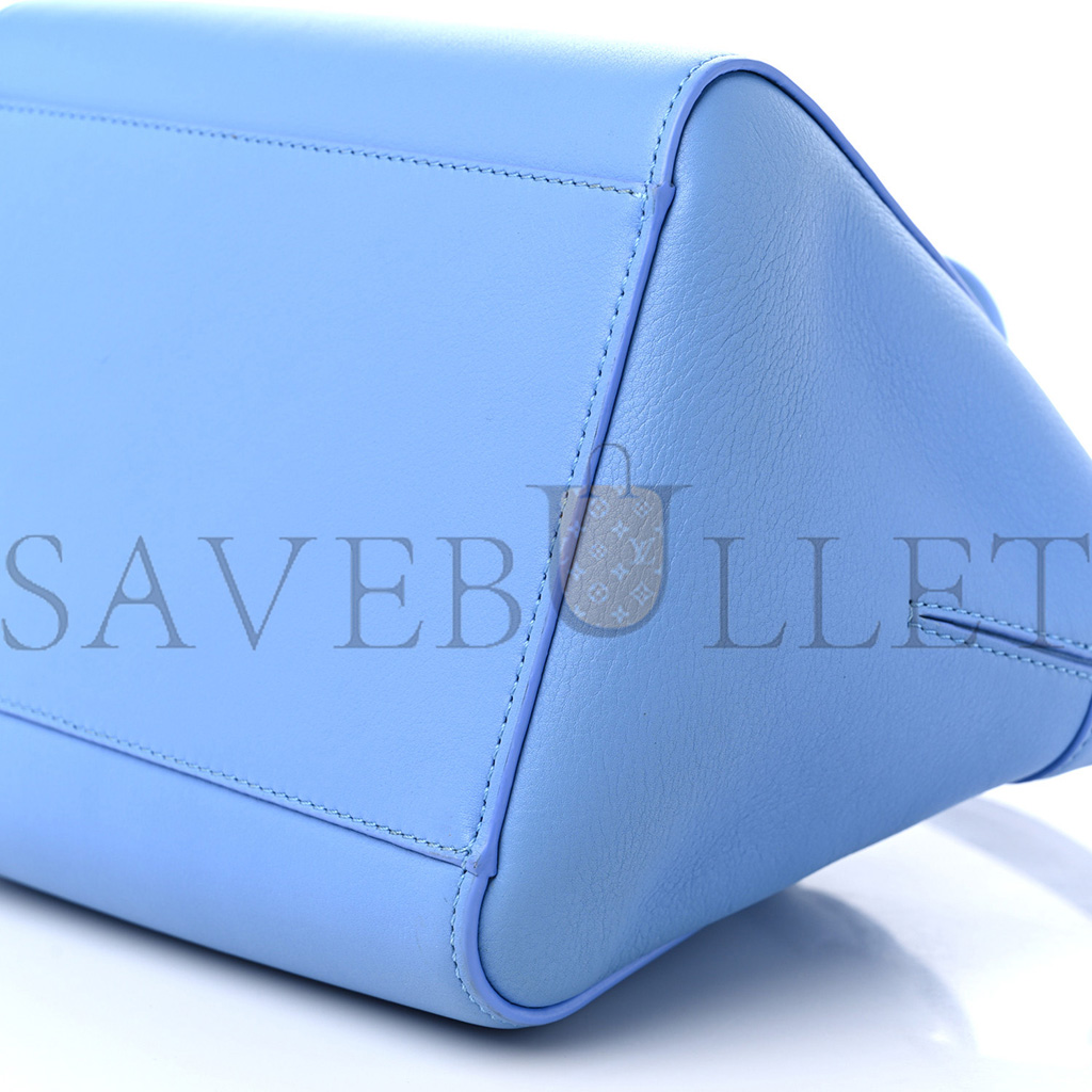 l*ew* calfskin small hammock nugget shoulder bag celestine blue (21*20*18cm)
