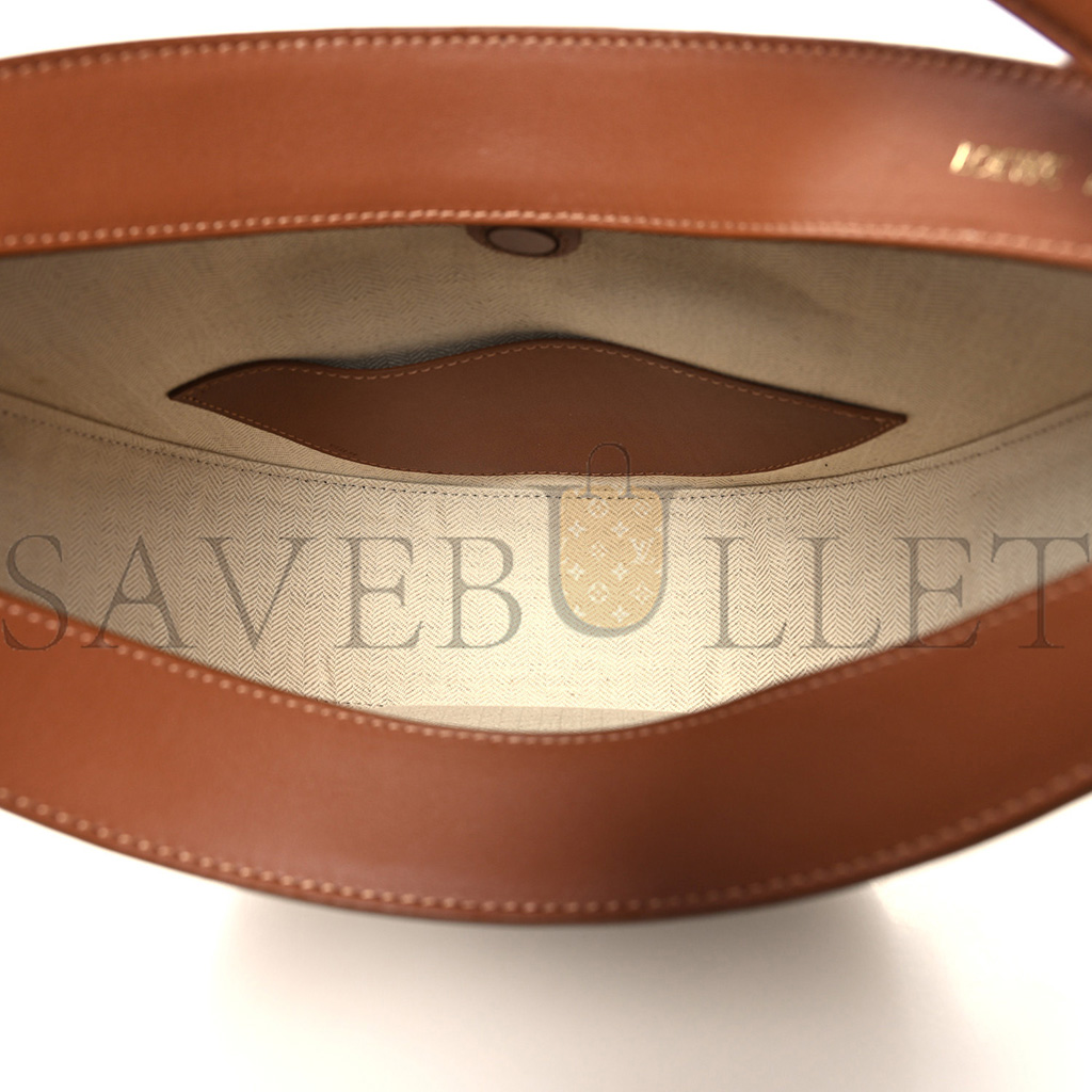 l*ew* jacquard anagram calfskin luna bag tan pecan (26*17*8cm)