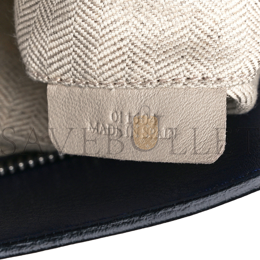 l*ew* calfskin medium puzzle bag marine (29*19.5*14cm)