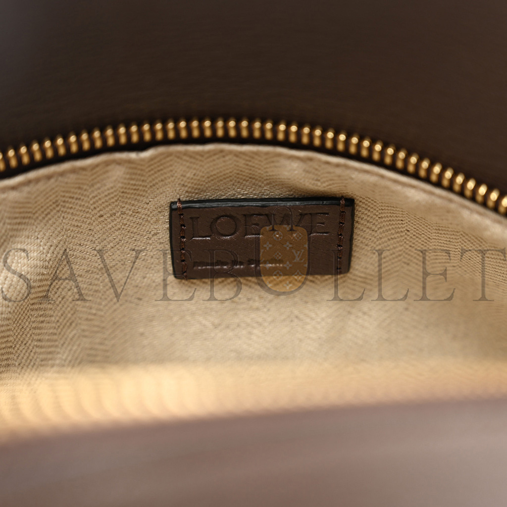 l*ew* goatskin medium puzzle edge bag taupe (29*19.5*14cm)