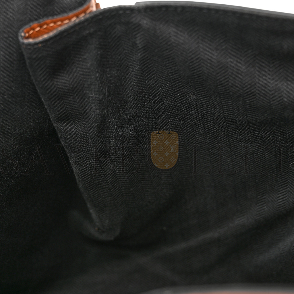 L0ew* calfskin small hammock shoulder bag tan (30*25*13.5cm)