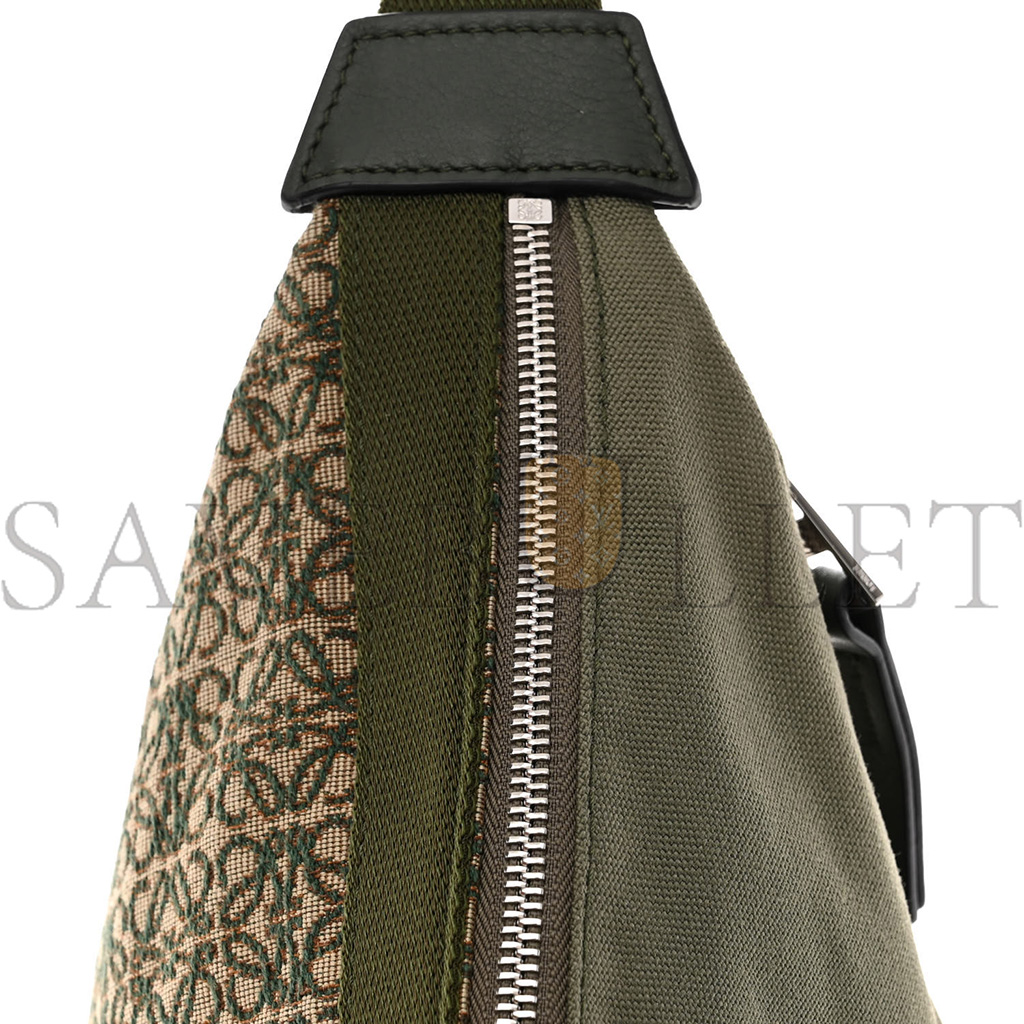 l*ew* jacquard anagram calfskin anton sling avocado green (34*20*10cm)