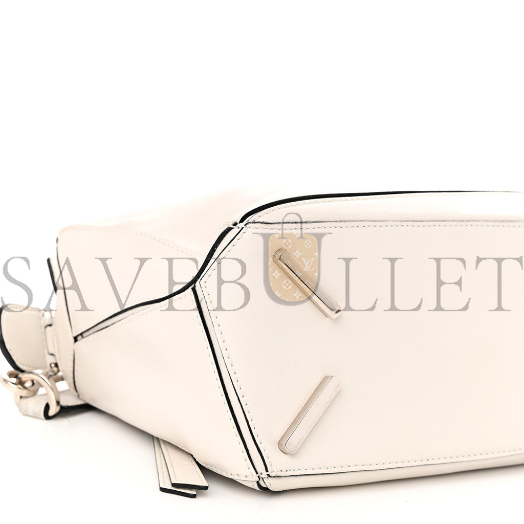 l*ew* grained calfskin small puzzle bag white (24*16.5*10.5cm)