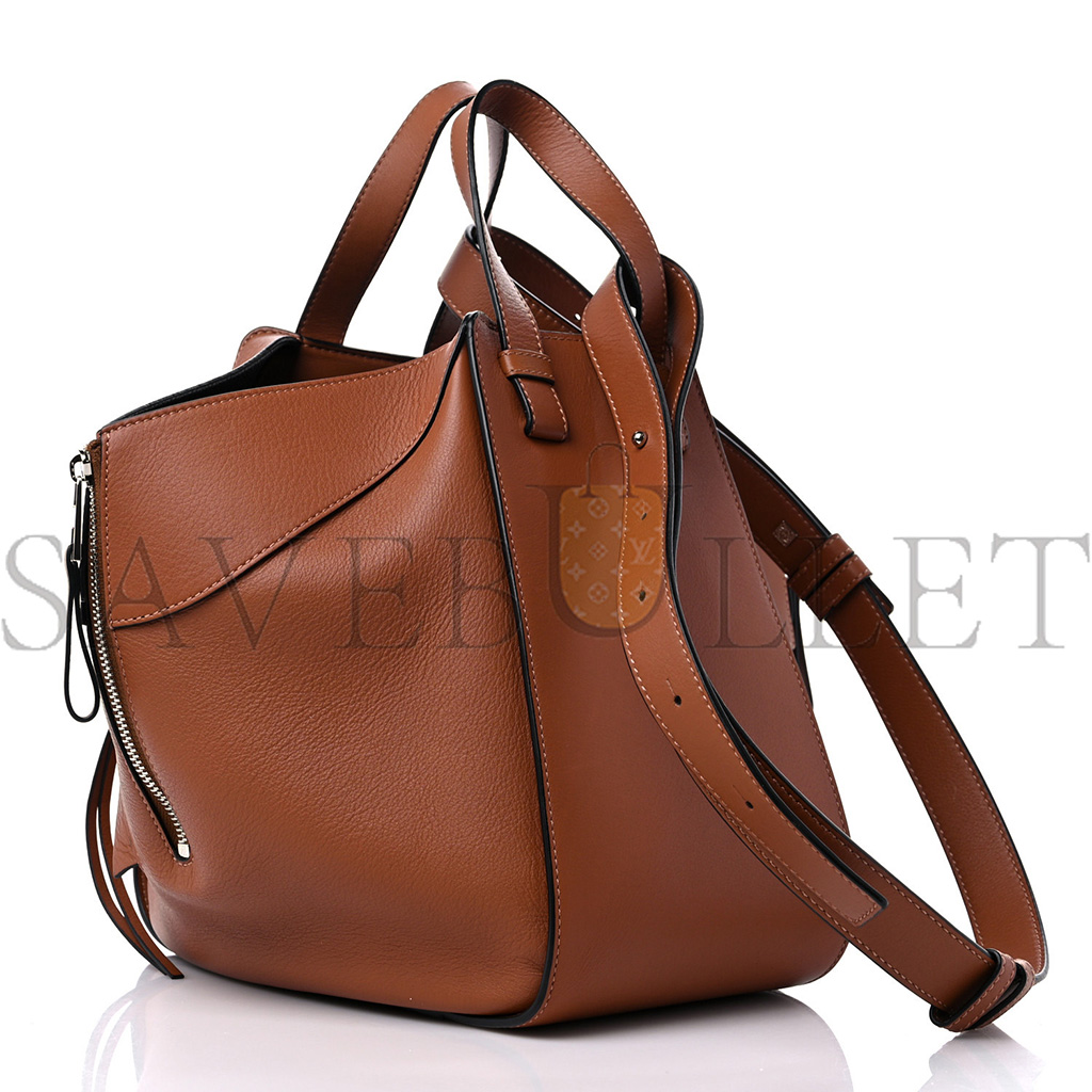 l*ew* calfskin small hammock shoulder bag tan (30*25*13.5cm)